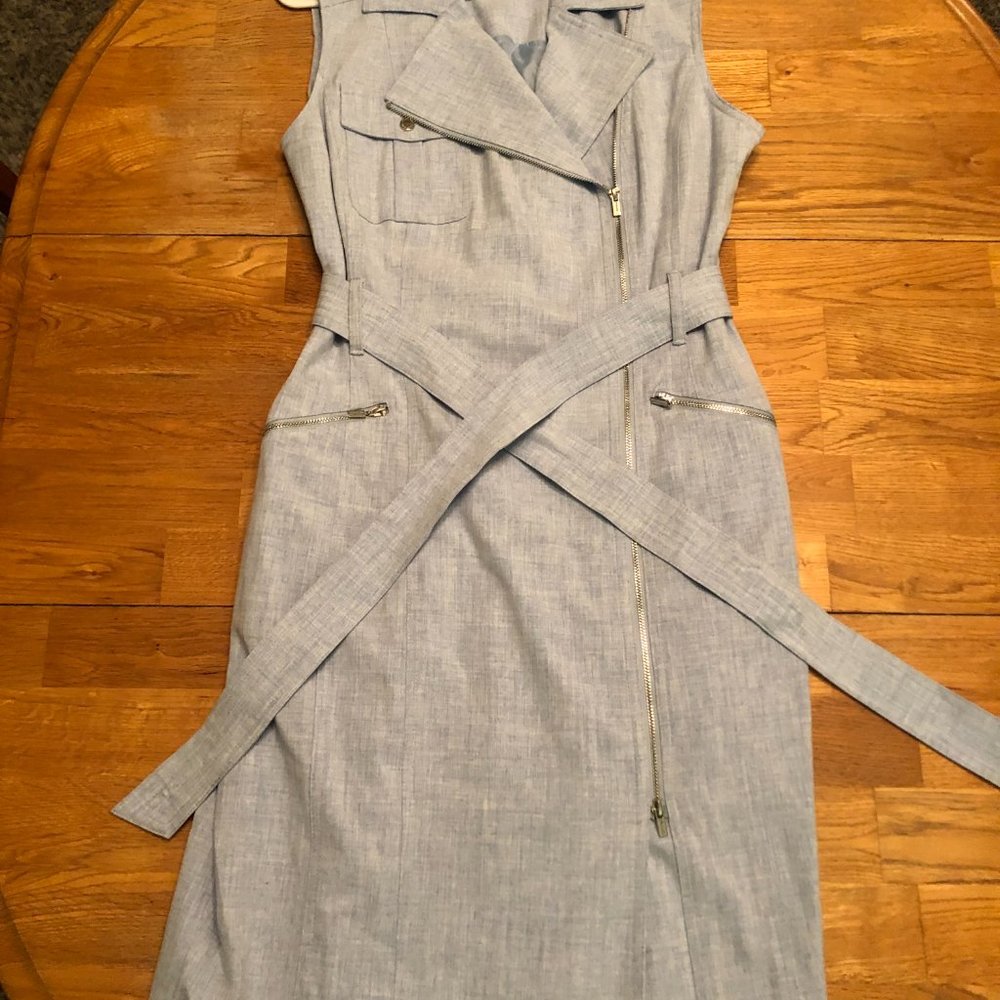 Calvin Klein Light Blue Wrap Dress NWOT